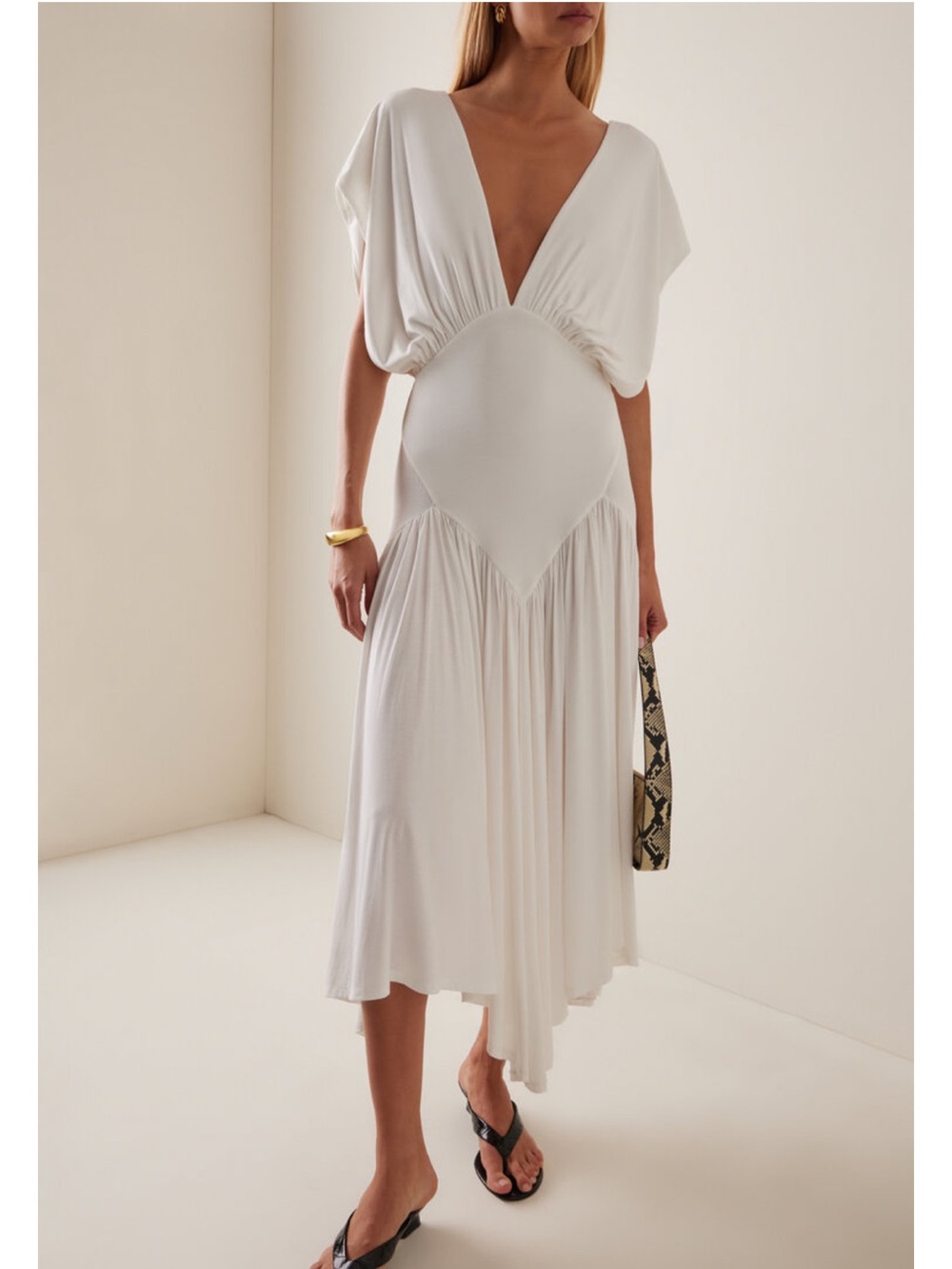 Paris Georgia Sloane Ruffled Midi Dress